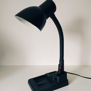 Vintage Italian Desk Organizer Lamp designed in 1980s - Veneta Lumi desk lamp - Home Decor