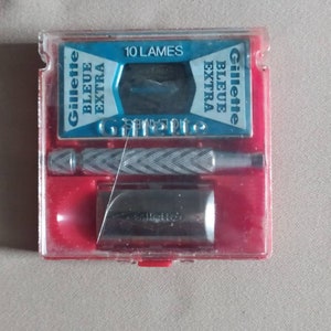 1961 Gillette Tech aluminium handle Safety Razor G4