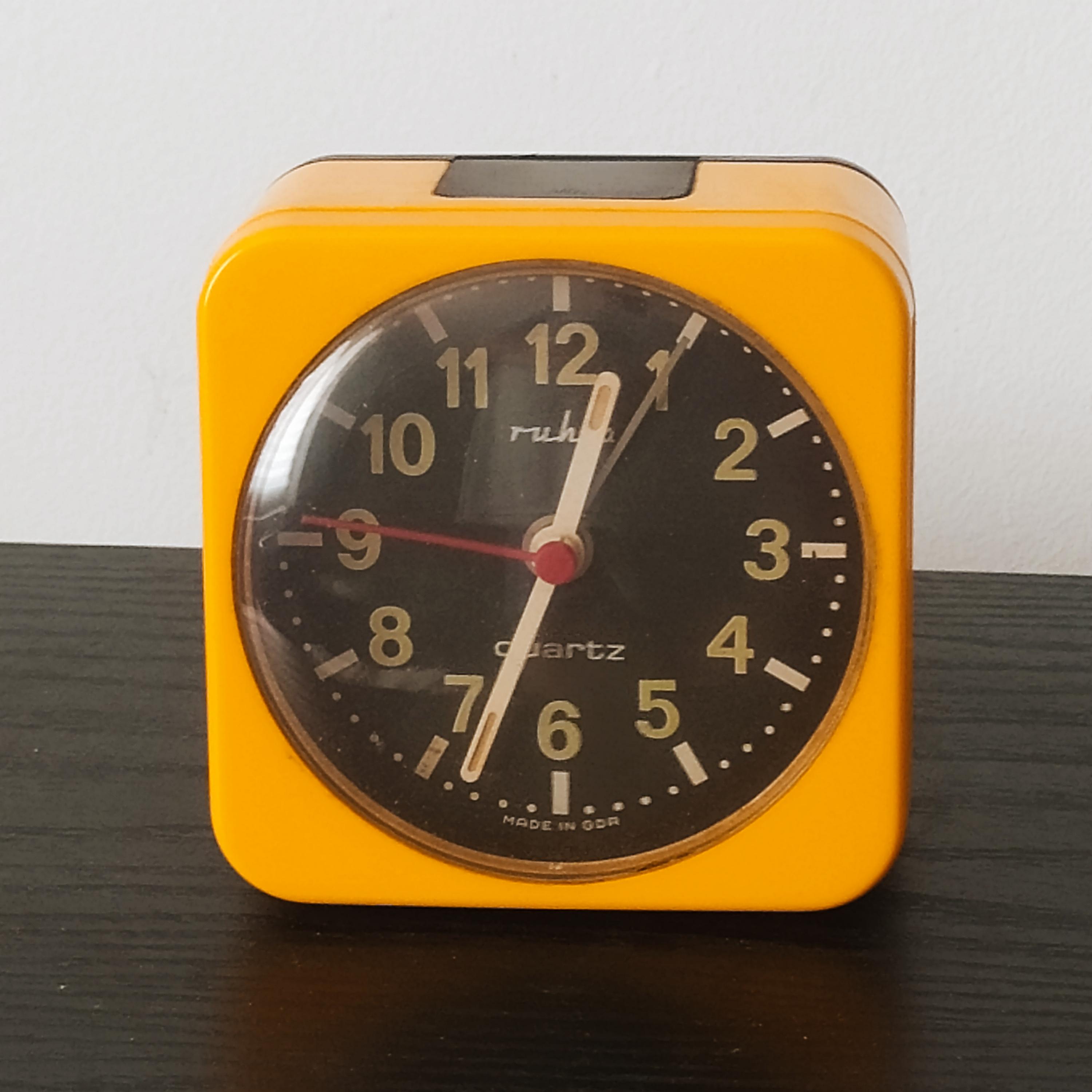 Horloge De Voyage Vintage Coralite – Années 70, Boîte Et Notice – Fabriquée Au Japon
