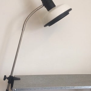 Vintage White desk lamp - Architect Lamp - Industrial Lighting - Desk Lamp - Home Decor