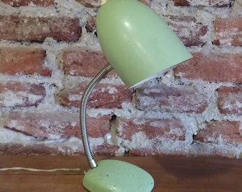 Vintage 1960s Industrial Green Desk/Table Lamp - Home Decor