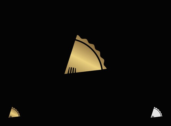 Pie Server Logo Baker's Cutlery® Metal Gold Happy New Year Cake