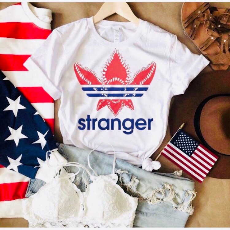 Demogorgon Adidas Tee// Distressed 