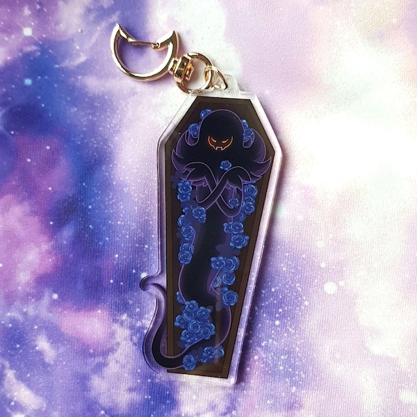 Snatcher flower coffin acrylic keychain