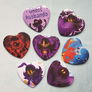 A hat in time heart pins