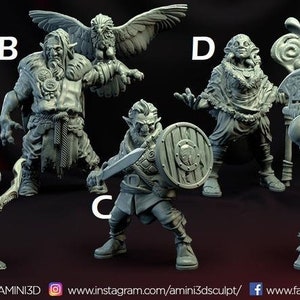 Firbolgs - Resin Miniatures - DnD - Dungeons and Dragons - Pathfinder Forgotten Realms-28mm/32mm