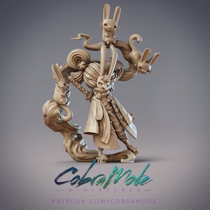 Usagibo - Daitengu Outlaw w Bunny Mask Dungeons and Dragons/ RPG /Resin Miniature/Pathfinder/32mm/54mm