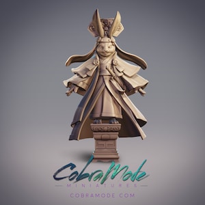Wild Swan - Guanghan Princess Rabbit Folk Samurai Cobramode Dungeons and Dragons/ RPG /Resin Miniature/Pathfinder/32mm/54mm