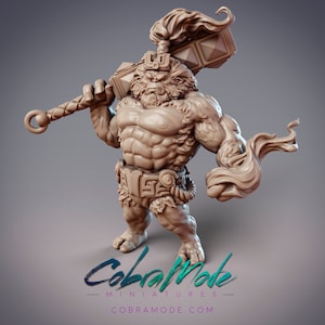 Chongyang- Xueren Adept, Yeti , Cobramode Dungeons and Dragons/ RPG /Resin Miniature/Pathfinder/32mm/54mm