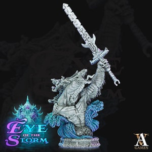 Zulkaz Storm Troll Bust - Archvillian Games Dungeons and Dragons/ RPG /Resin Miniature/Pathfinder
