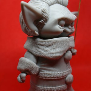 Baby Pennywise /Baby Yoda Mash Up UNPAINTED Resin 3D Printed Figurine image 3