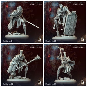 Schiavoni - 50mm base -Circus Grotesque - Serenissima Archvillian Games Dungeons and Dragons/ RPG /Resin Miniature/Pathfinder