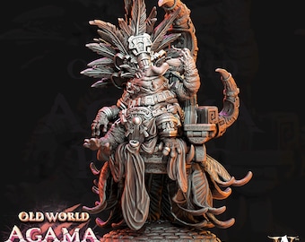 High Priest of Ziskal • Agama Rising • 3D Printed Fantasy Miniature • D&D • Archvillian Games