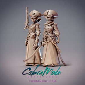 Dihya & Dahna - Taforalt Mercenaries Set of 2  Cobramode Dungeons and Dragons/ RPG /Resin Miniature/Pathfinder/32mm/54mm
