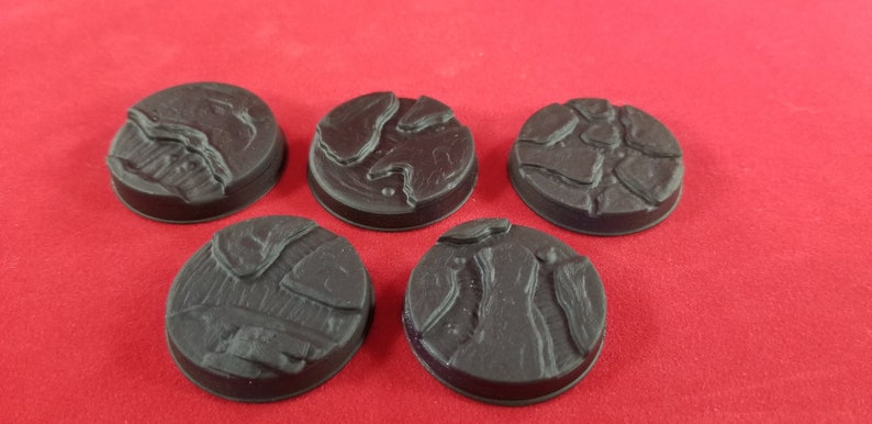 25mm/28mm/32mm Bases Lava Table Top Gaming RPG Set of 5 - Etsy