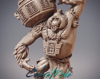 Tetsujin - Sarugami Zuijin Monkey Folk  Dungeons and Dragons/ RPG /Resin Miniature/Pathfinder/32mm/54mm 68