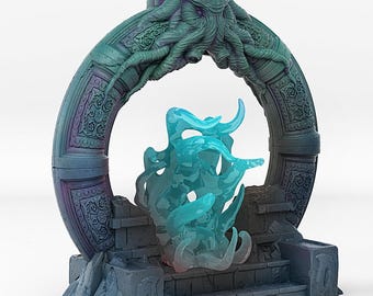 Cthulhu's Portal with Tentacle Effect Tabletop RPGs 3d printed 28mm 32 mm