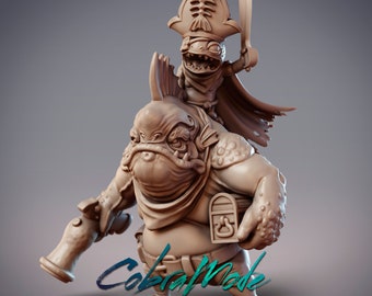 Padu and Murushu, Sommos Jow Pirates  Dungeons and Dragons/ RPG /Resin Miniature/Pathfinder/32mm Fishfolk Pirate