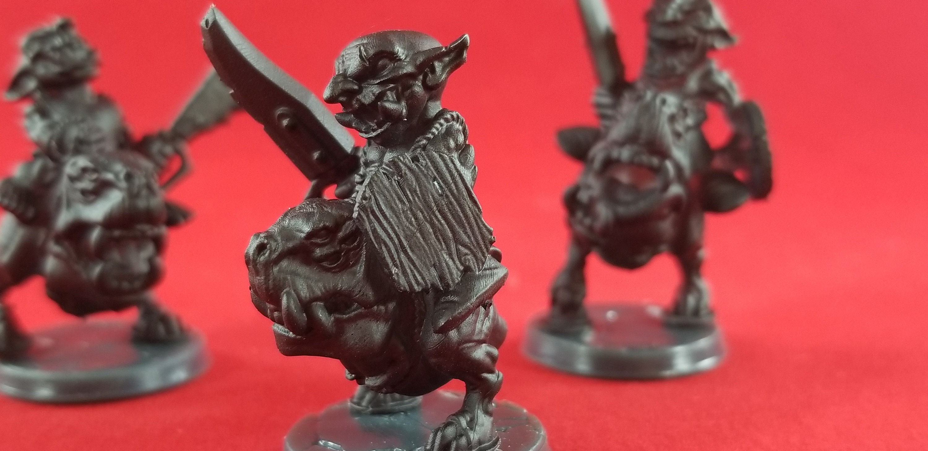 Goblin Fastieth Rider Mini 28mm Goblin Riders Miniatures Set of 3 for Dungeons and - Etsy UK