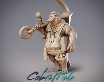 Temen - Boondaburra Navigator Pirate  Dungeons and Dragons/ RPG /Resin Miniature/Pathfinder/32mm