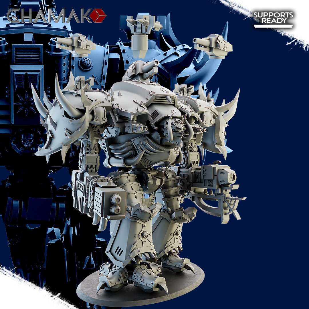 QUANUM カオス　3D クァッドコプター Colossal Knight of Chaos, 235mm Tall, 3D Printed Resin Model Kit