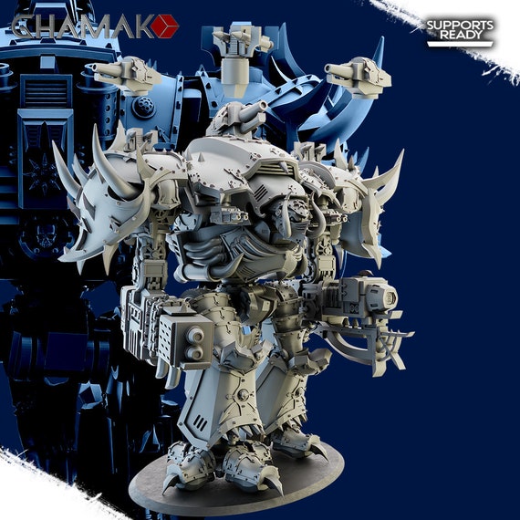 Colossal Knight of Chaos, 235mm Tall, 3D Printed Resin Model Kit