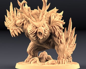 Uldar Druidical Beast Form, Owlbear Resin Miniature - for D&D Dungeons and Dragons or Tabletop Gaming, Artisan Guild