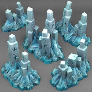 Northman Ruins Terrain Set of 5 Dungeons and Dragons, Pathfinder, Tabletop Gaming 28/32mm Terrain RPG