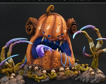 Giant Pumpkin Ogre Miniature | DnD, Pathfinder Resin Model