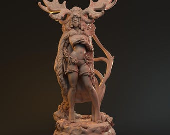 Merlin Chronicles Ursula Resin Pinup | 75mm Fantasy Model, Dungeons and Dragons Display