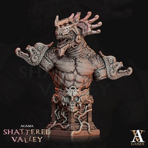 Tzeekul the Conqueror - Bust - Archvillian Games Dungeons and Dragons/ RPG /Resin Miniature/Pathfinder