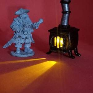 LED Light up Metal Furnace for Dungeons and Dragons, Pathfinder, Starfinder and other Tabletop RPGs 3d printed