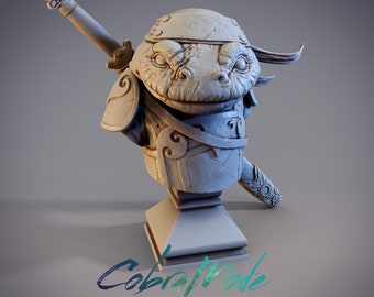 Hajime, Hanzaki Shinobi Bust - Hajime, CobraMode Dungeons and Dragons/ RPG /Resin Miniature/Pathfinder