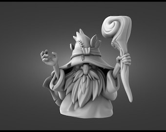 Forbidden spell Wizard 32/75mm options Dungeon and Dragons, Pathfinder, Role Playing Miniature 0124
