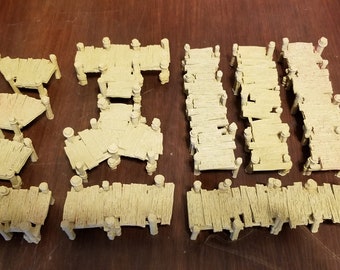 Laketown Catwalks Docks, 28mm RPG Wargaming Tabletop Terrain