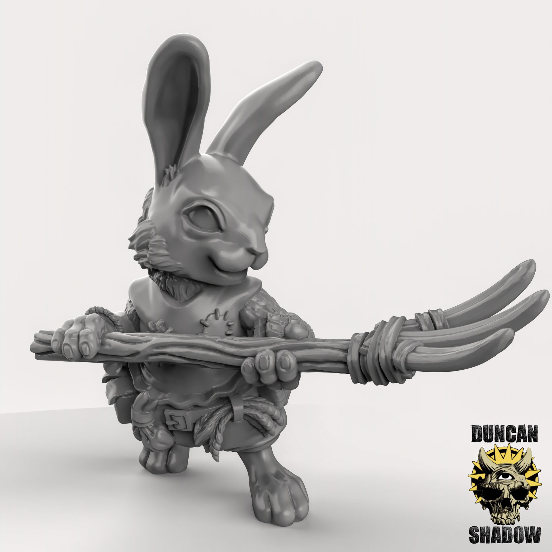 Rabbitfolk Farmers Miniatures Set of 3, Resin 3D Printed Tabletop RPG ...