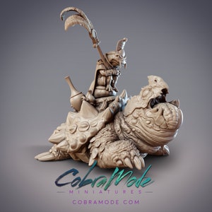 Rasa - Hanzaki Sand Mage, Cobramode Dungeons and Dragons/ RPG /Resin Miniature/Pathfinder/32mm/54mm