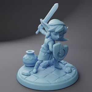 Plink and Plinkle the Goblin Adventurers  32/75mm options Dungeon and Dragons, Pathfinder, Role Playing Miniature Twin Goddess