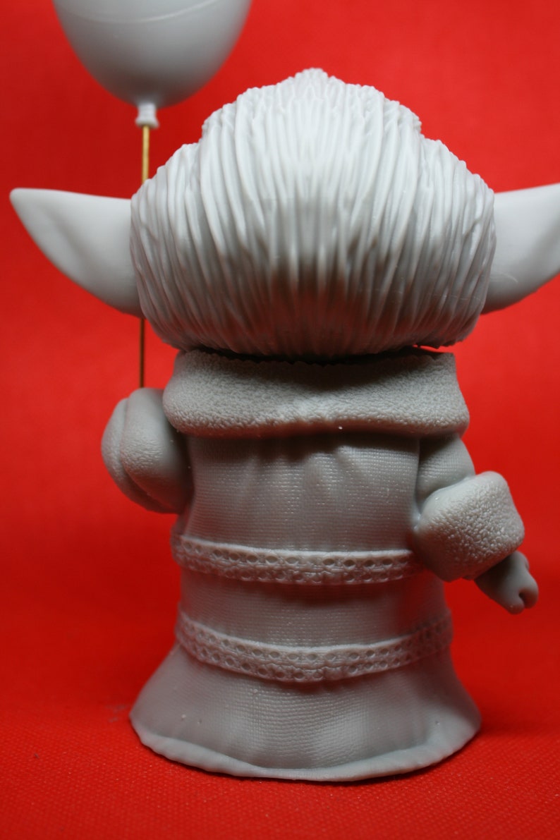 Baby Pennywise /Baby Yoda Mash Up UNPAINTED Resin 3D Printed Figurine image 4