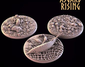 Sand Shore 50mm Round Diorama Bases, Asgard Rising (Set of 3)