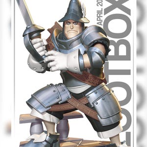 Steiner Final Fantasy 3D Printed Statue Kit | Nomnom Figures Model