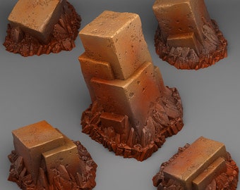 Sugarcube Pillars Terrain Set, 28/32mm RPG