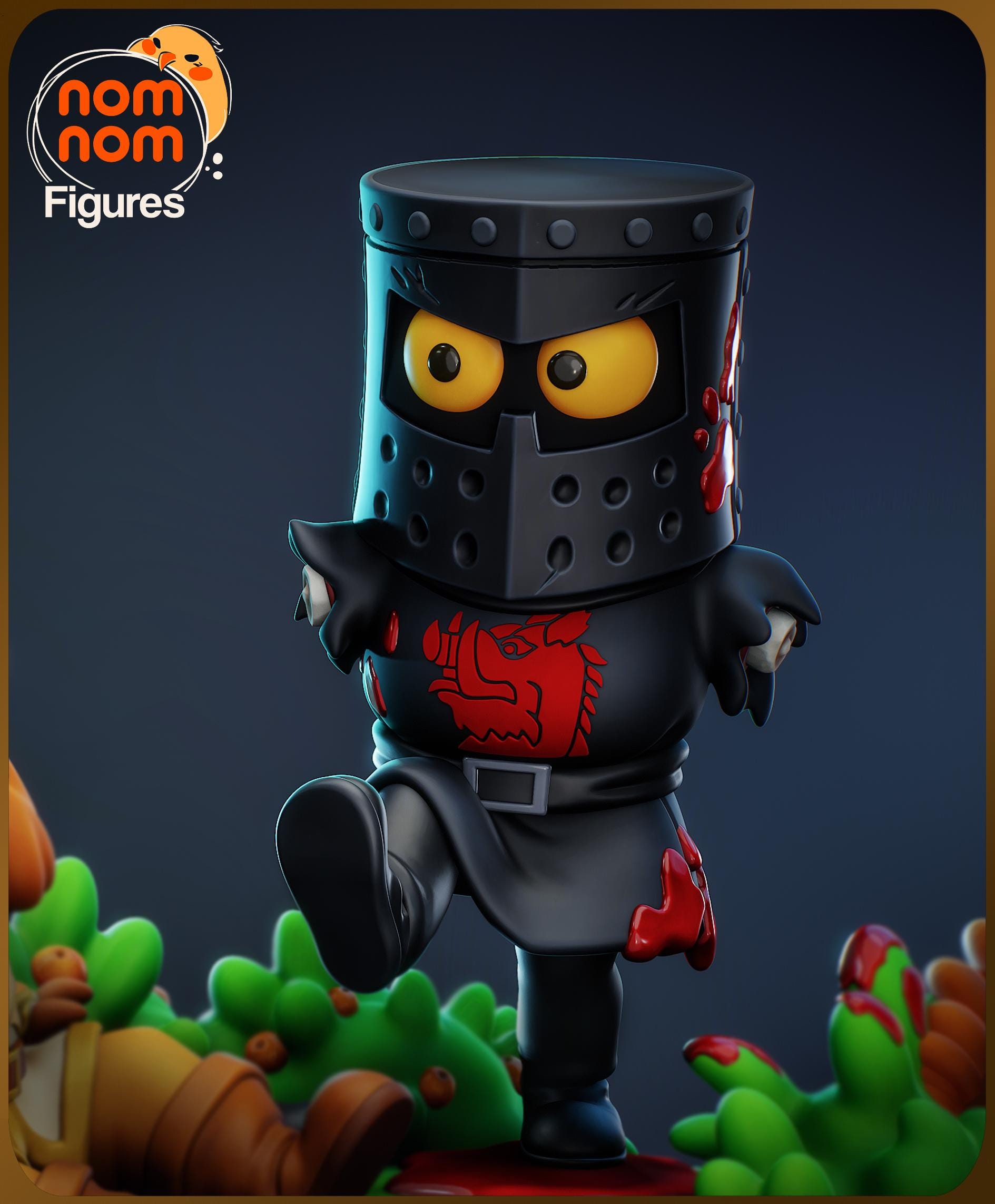 The Black Knight Chibi Monty Python the Holy Grail 3D Printed Statue ...