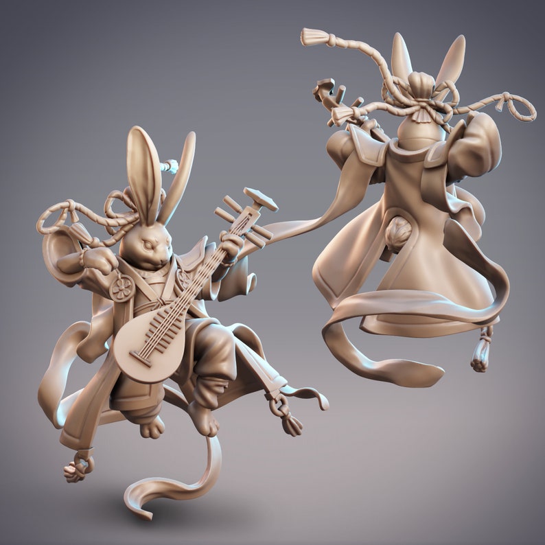 Japanese Rabbit Dnd Shining Wave - Guanghan Court Bard Rabbit Folk Samurai Cobramode ...