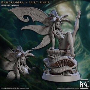 Mandragora, the Fairy Brakwraith Spriggans 32mm Human Resin Miniature - for D&D Dungeons and Dragons or Tabletop Gaming, Artisan Guild Pinup