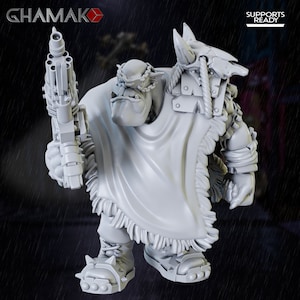 Wild West Ork Sharpshooter, - Ghamak 3D Printed 32 MM Scale Necromunda Dungeons and Dragons 471