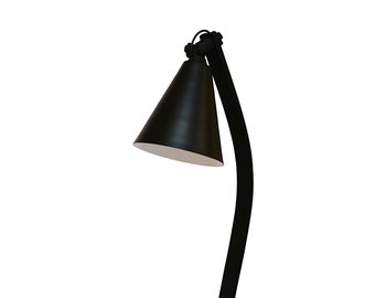 BellA Full Black - Floor standing handmade lamp, Modern classsic style, Unique black base, Elegant art funcional desing, Living room, Office