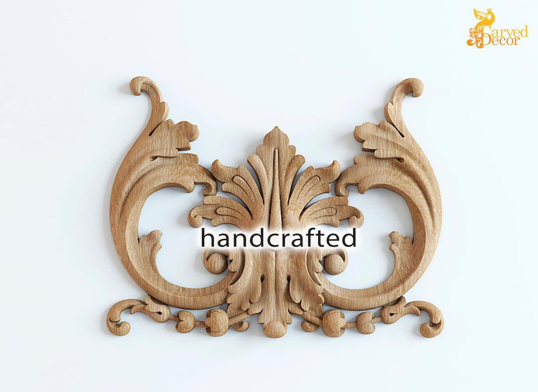 Large Furniture Applique Decorative Wood Trim Etsy