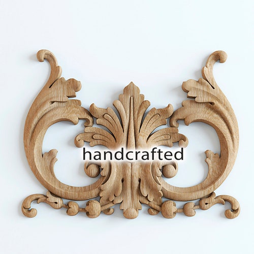 Large Furniture Applique Decorative Wood Trim Etsy