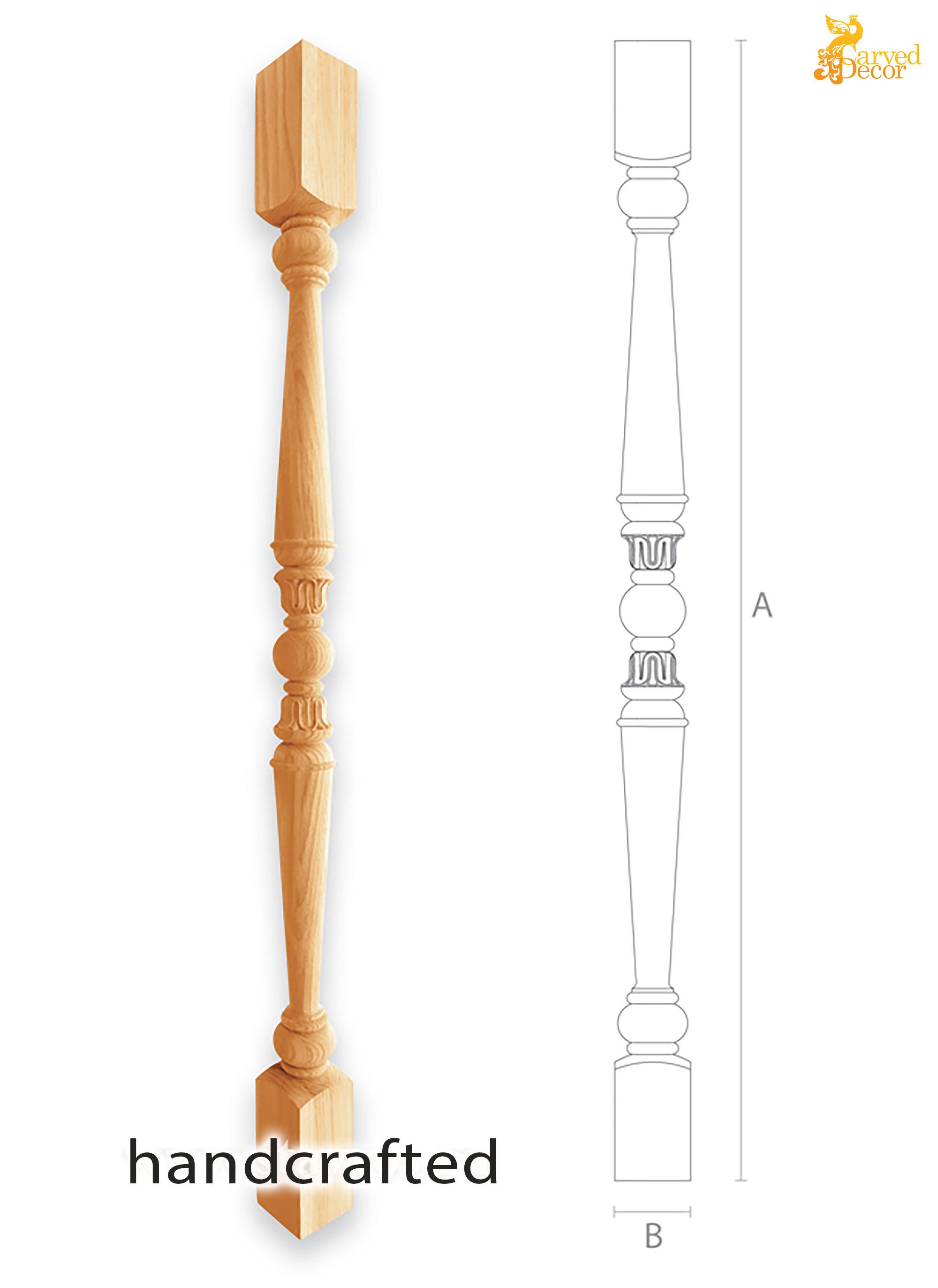 Architectural Victorian Spindle Wood Carved For White Etsy